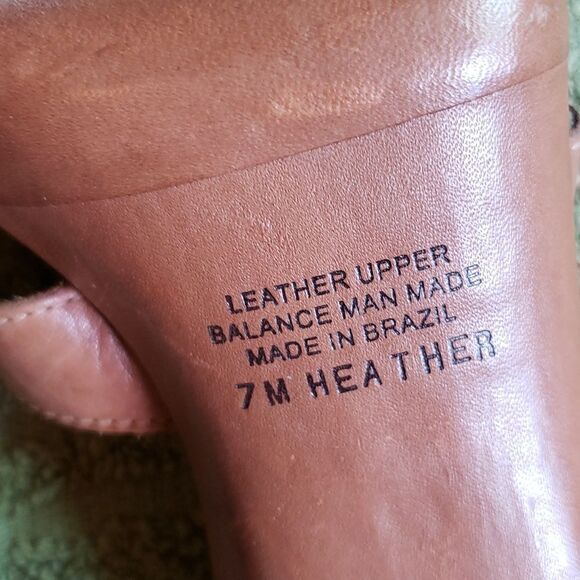 GUESS Heather Boho Leather Stiletto Heels 7M - Picture 3 of 5